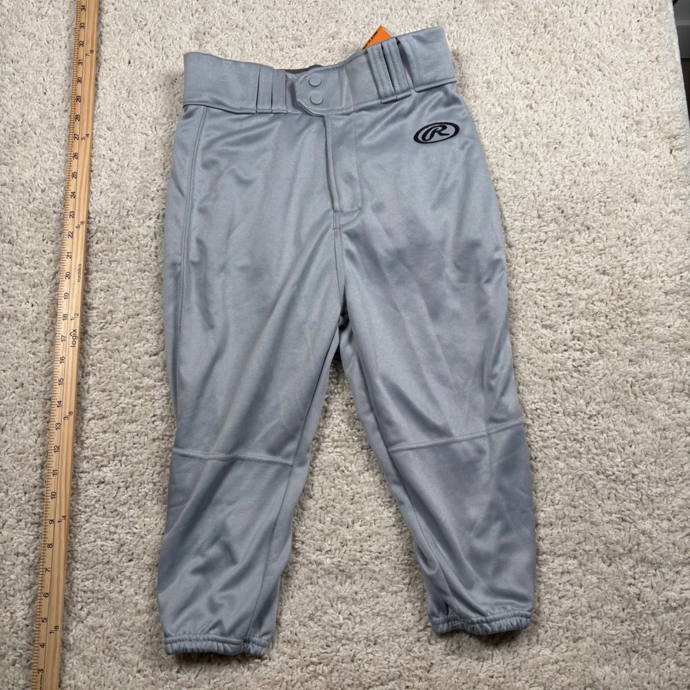 Rawlings Men's Knicker Fit‎ Baseball Pants Silver Size Small